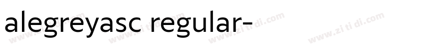 alegreyasc regular字体转换